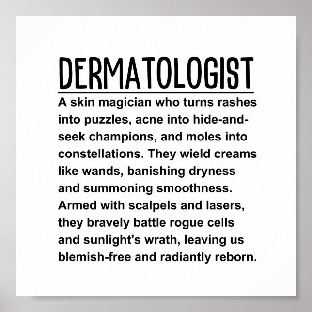 Dermatolog Poster (Framsidan)