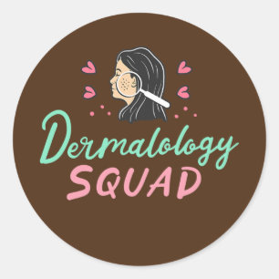 Dermatologi Dermatolog Skin Doktor Runt Klistermärke