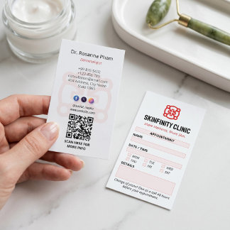 Dermatologi Klinik Verksamhet | Ren Utnämning Visitkort