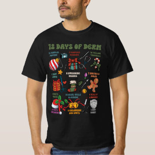 Dermatologi Nurse God jul 12 dagar av derm T Shirt