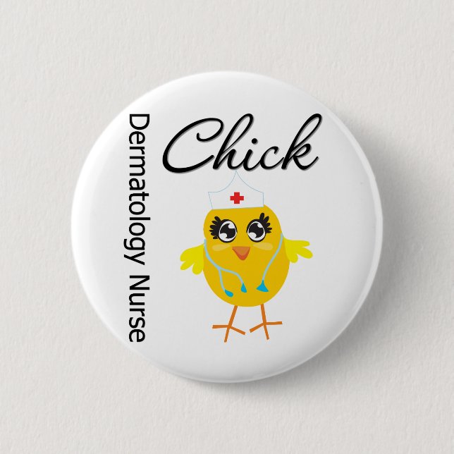 Dermatologi Sjuksköterska Chick v1 Knapp (Framsida)