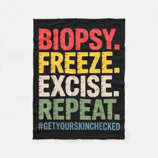 Dermatologist Art For Men Women Dermatology Dermat Fleecefilt (Framsidan)