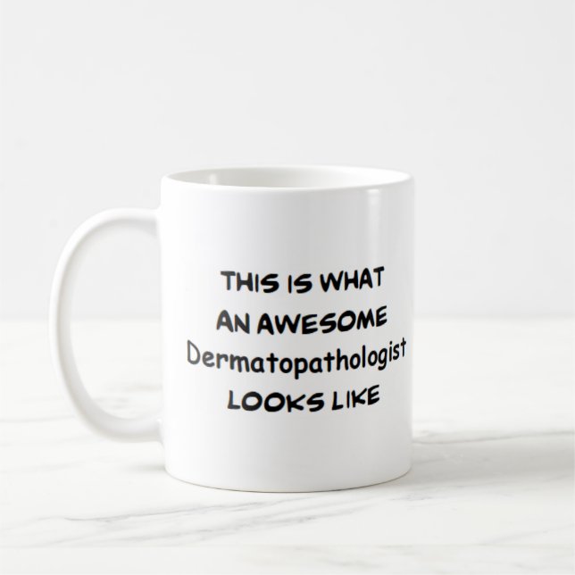 dermatopatolog i fantastisk kaffemugg (Vänster)