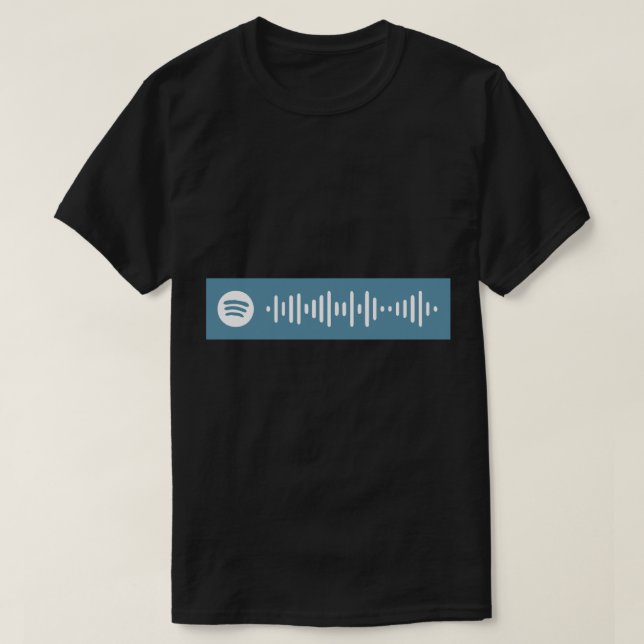 Dermot Kennedy utan rädsla Spotify-kod T Shirt (Design framsida)