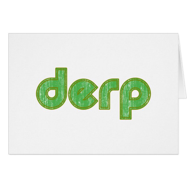 Derp 2 hälsningskort (Framsidan Horizontal)