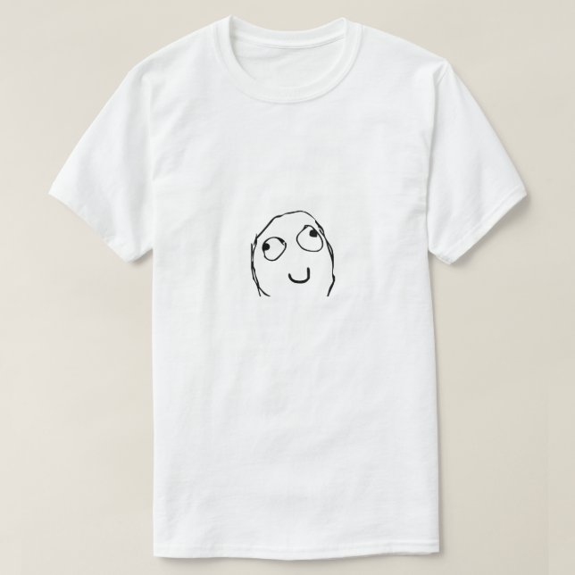 Derp Ansikte Meme T Shirt (Design framsida)