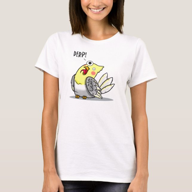 Derp fågelskjorta tee shirt (Framsida)