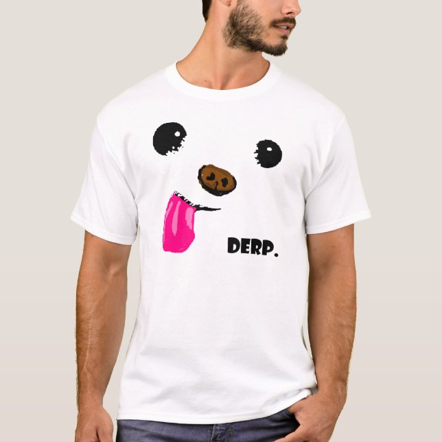 Derp hund t-shirt (Framsida)