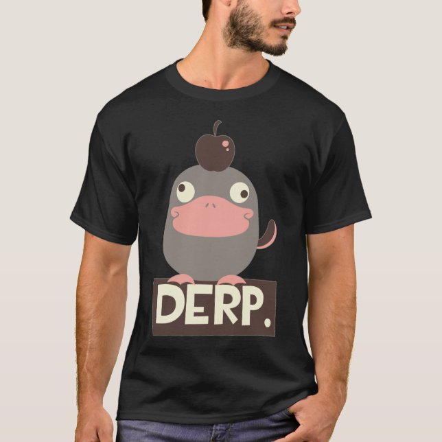 DERP meme anka lustiga huslabbet T Shirt (Framsida)