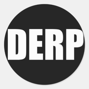 DERP RUNT KLISTERMÄRKE