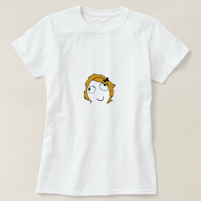 Derpina Ansikte Meme T Shirt (Design framsida)