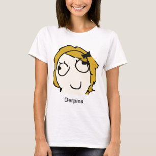 Derpina (blondin) Meme skjorta Tee