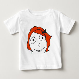 Derpina Red Hair Rage Ansikte Meme T Shirt