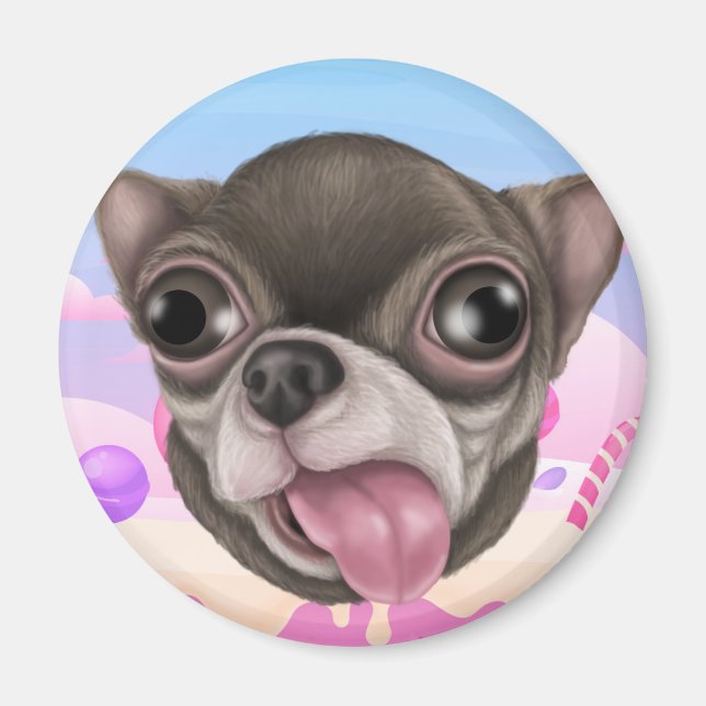 Derpy Chihuahua Magnet (Framsidan)
