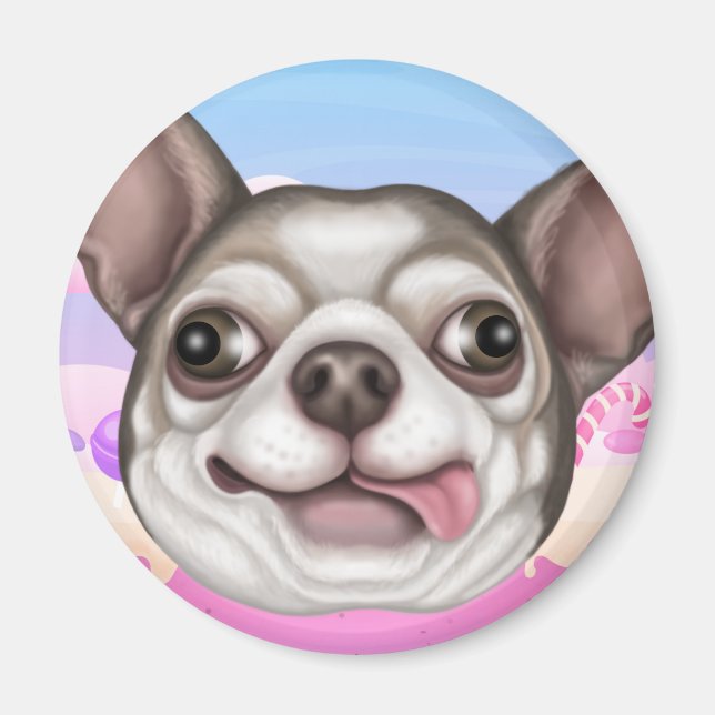 Derpy Chihuahua Magnet (Framsidan)