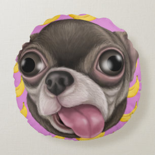 Derpy Chihuahuas Rund Kudde