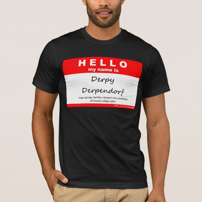 Derpy Derpendorf Tee Shirt (Framsida)