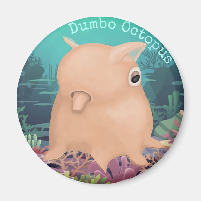 Derpy Dumbo Octopus Magnet (Framsidan)