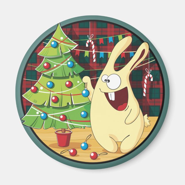 Derpy jul Rabbit Magnet (Framsidan)