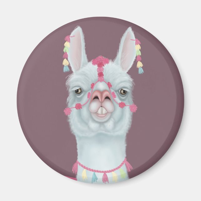 Derpy Llama Magnet (Framsidan)