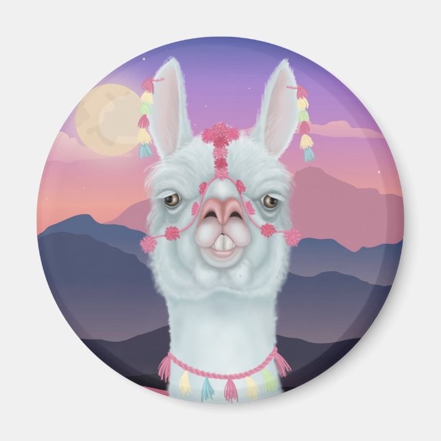 Derpy Llama Magnet (Framsidan)