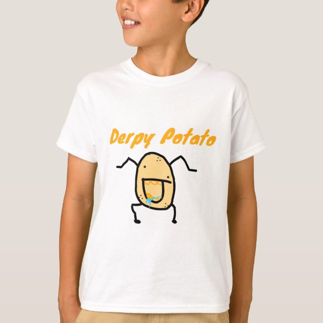 Derpy Potato Shirt T Shirt (Framsida)