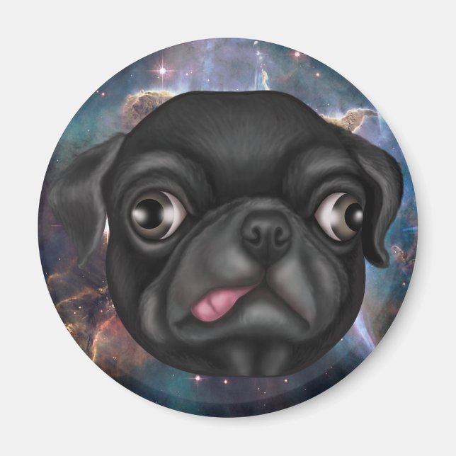Derpy Pug Magnet (Framsidan)