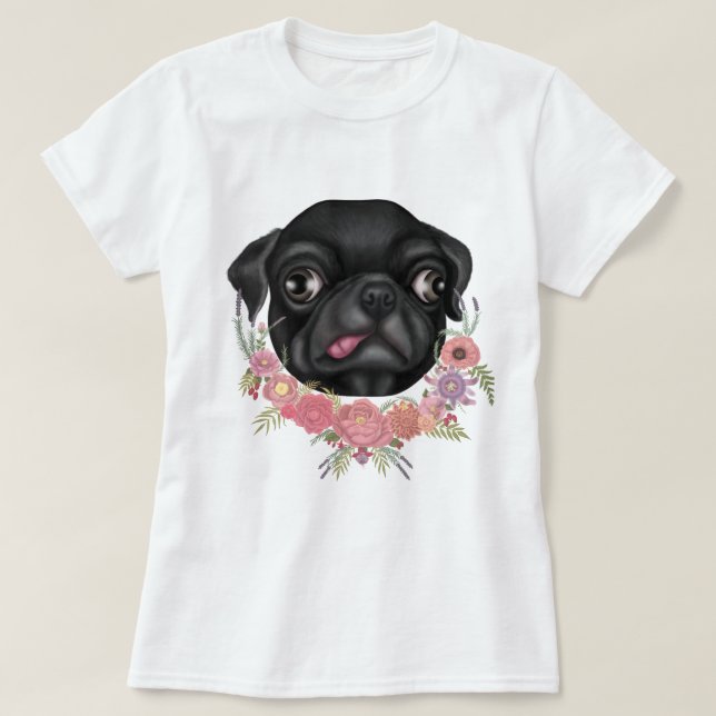Derpy Pug T-Shirt (Design framsida)