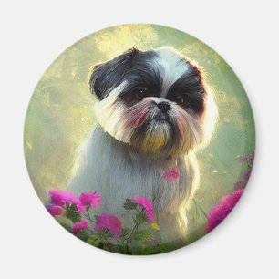 Derpy Shih Tzu Magnet
