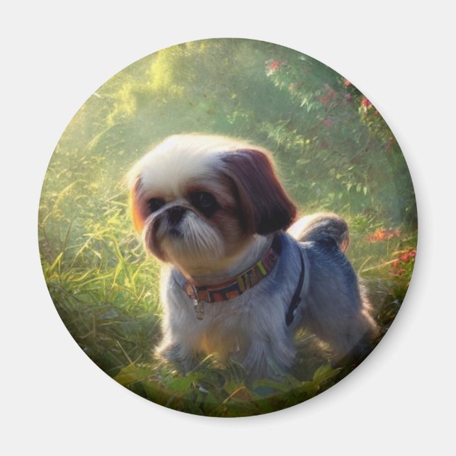 Derpy Shih Tzu Magnet (Framsidan)