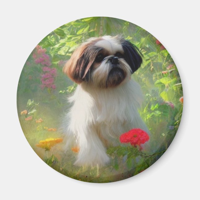 Derpy Shih Tzu Magnet (Framsidan)