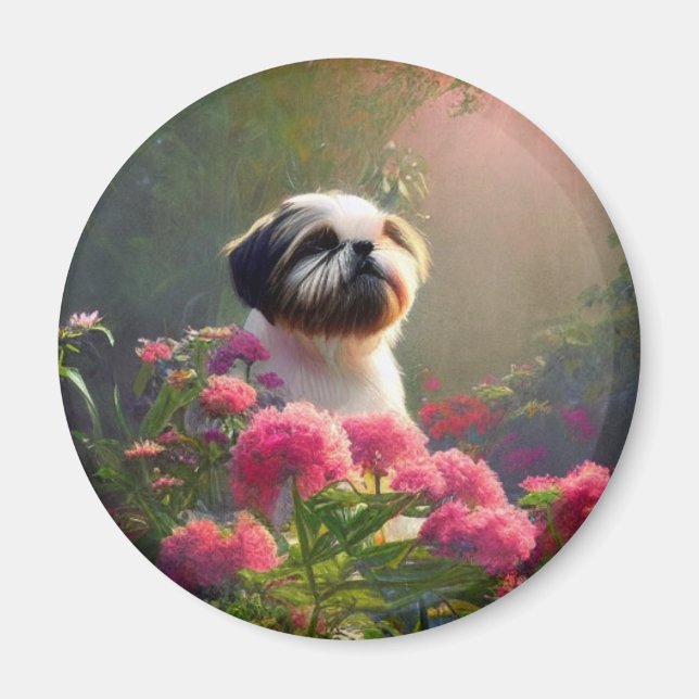 Derpy Shih Tzu Magnet (Framsidan)