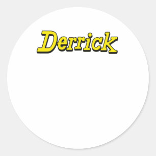 Derrick Fläkt Shirt Sticker Runt Klistermärke