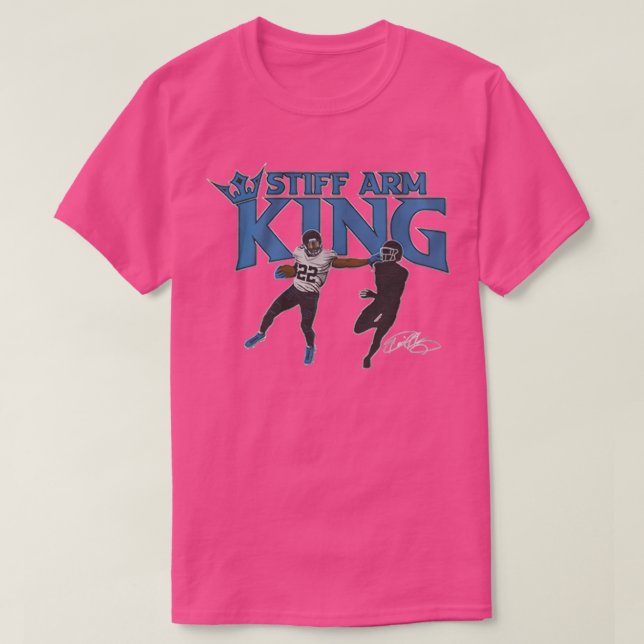Derrick Henry stff arm kung T Shirt (Design framsida)