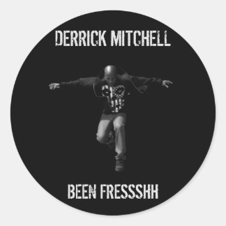 Derrick Mitchell Fressshh Stickers Runt Klistermärke