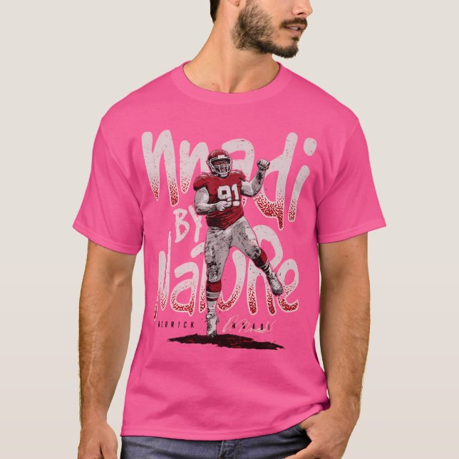 Derrick Nnadi Kansas City Nnadi per natur T Shirt (Framsida)
