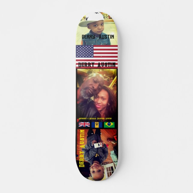 DERRY AUSTIN 2 7 3/4-tums Skateboard Deck (Framsida)
