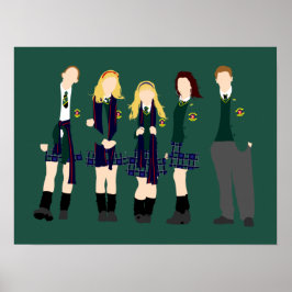 Derry Girls minamilist art Poster