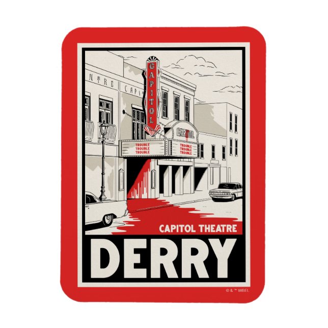 Derry Huvudstad Theater Magnet (Vertikal)