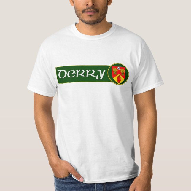 Derry. Irland Tee Shirt (Framsida)