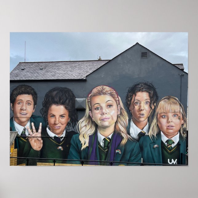 Derry/Londonderry Northern Ireland Derry Girls Poster (Framsidan)