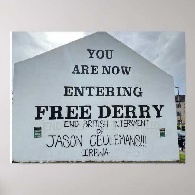 Derry/Londonderry Northern Ireland Europe Poster (Framsidan)