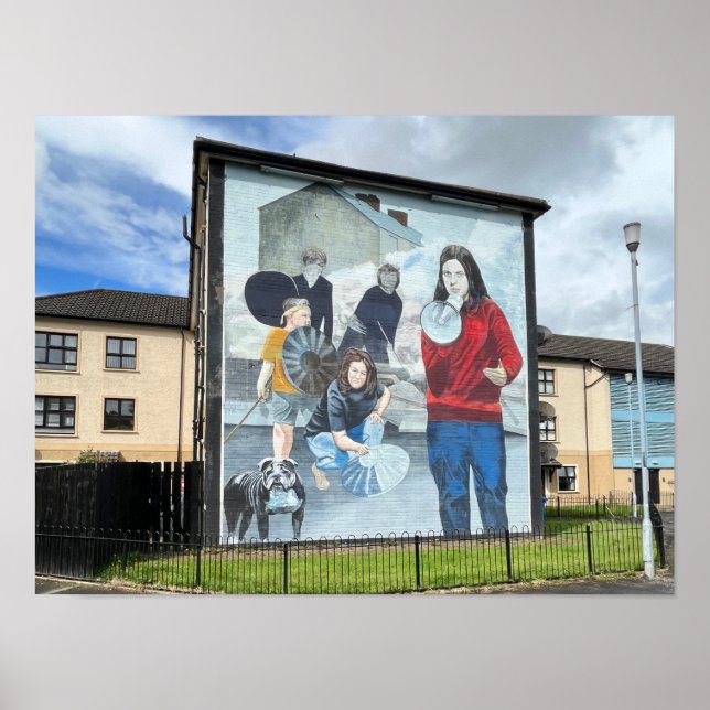 Derry/Londonderry Northern Ireland Troubles Poster (Framsidan)