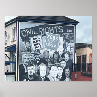 Derry/Londonderry Northern Ireland Troubles Poster