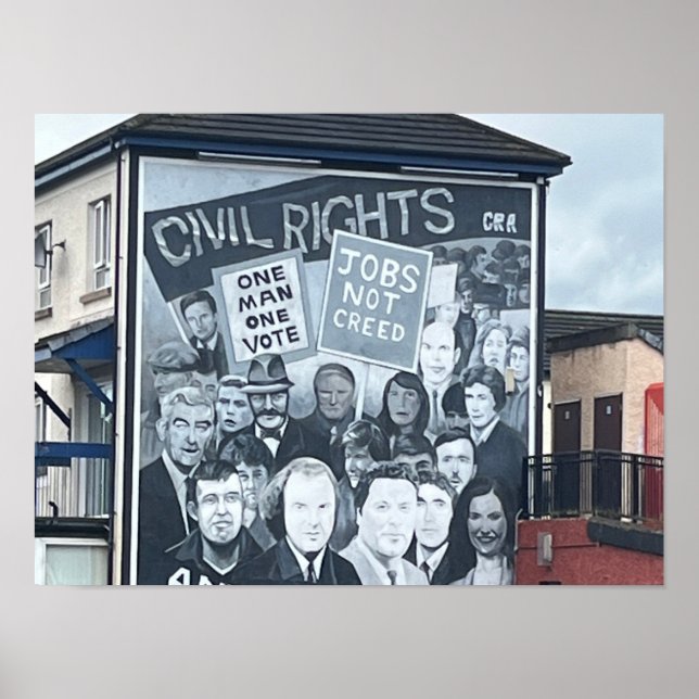 Derry/Londonderry Northern Ireland Troubles Poster (Framsidan)
