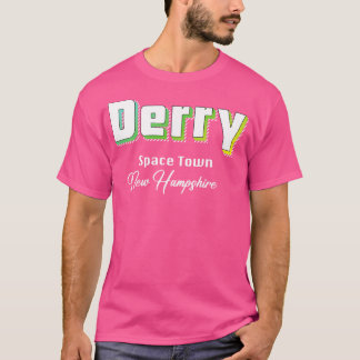 Derry New Hampshire Gult Text T Shirt