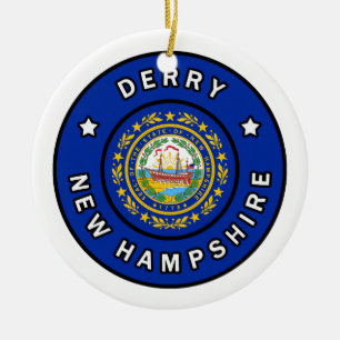 Derry New Hampshire Julgransprydnad Keramik