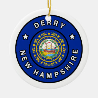Derry New Hampshire Julgransprydnad Keramik