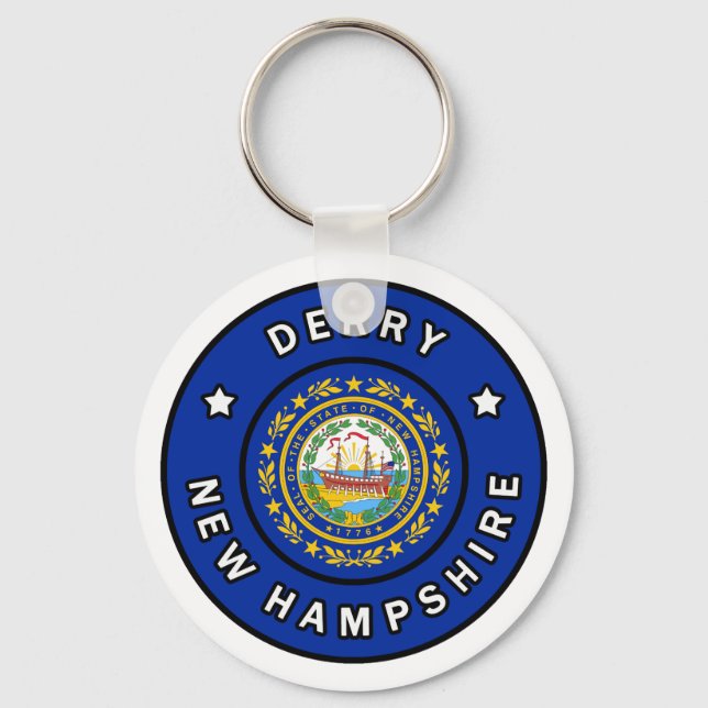 Derry New Hampshire Nyckelring (Framsida)