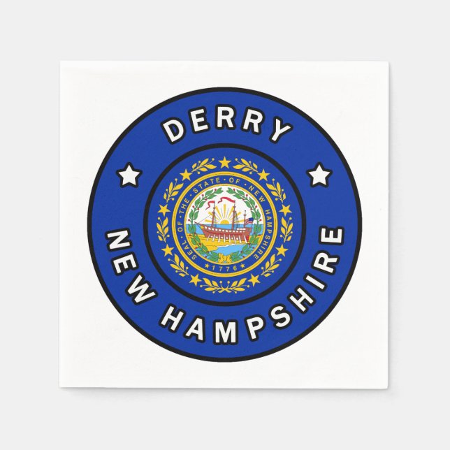 Derry New Hampshire Pappersservett (Framsidan)